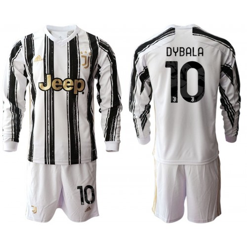 Juventus Dres Paulo Dybala 10 Dječji Domaći 2020/21 Dugim Rukavima Juventus Dres Paulo Dybala 10 Dječji Domaći 2020/21 Dugim Rukavima